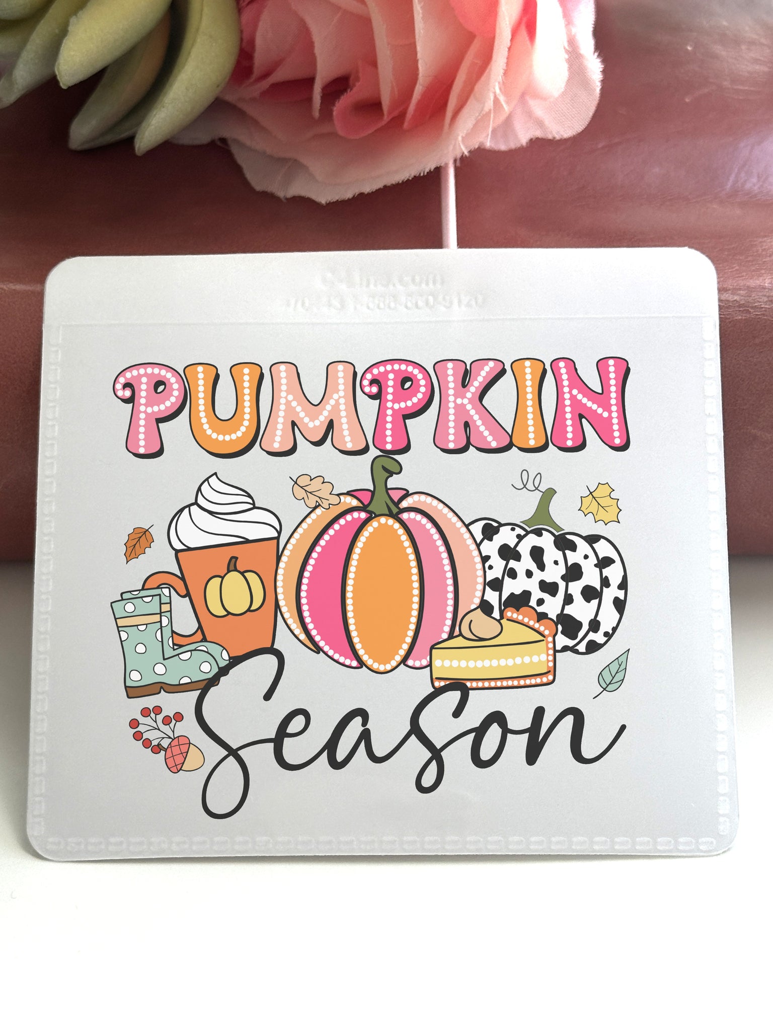 Adhesive Vinyl Pocket - Pumpkin Season