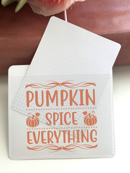 Adhesive Vinyl Pocket - Pumpkin Spice Everything