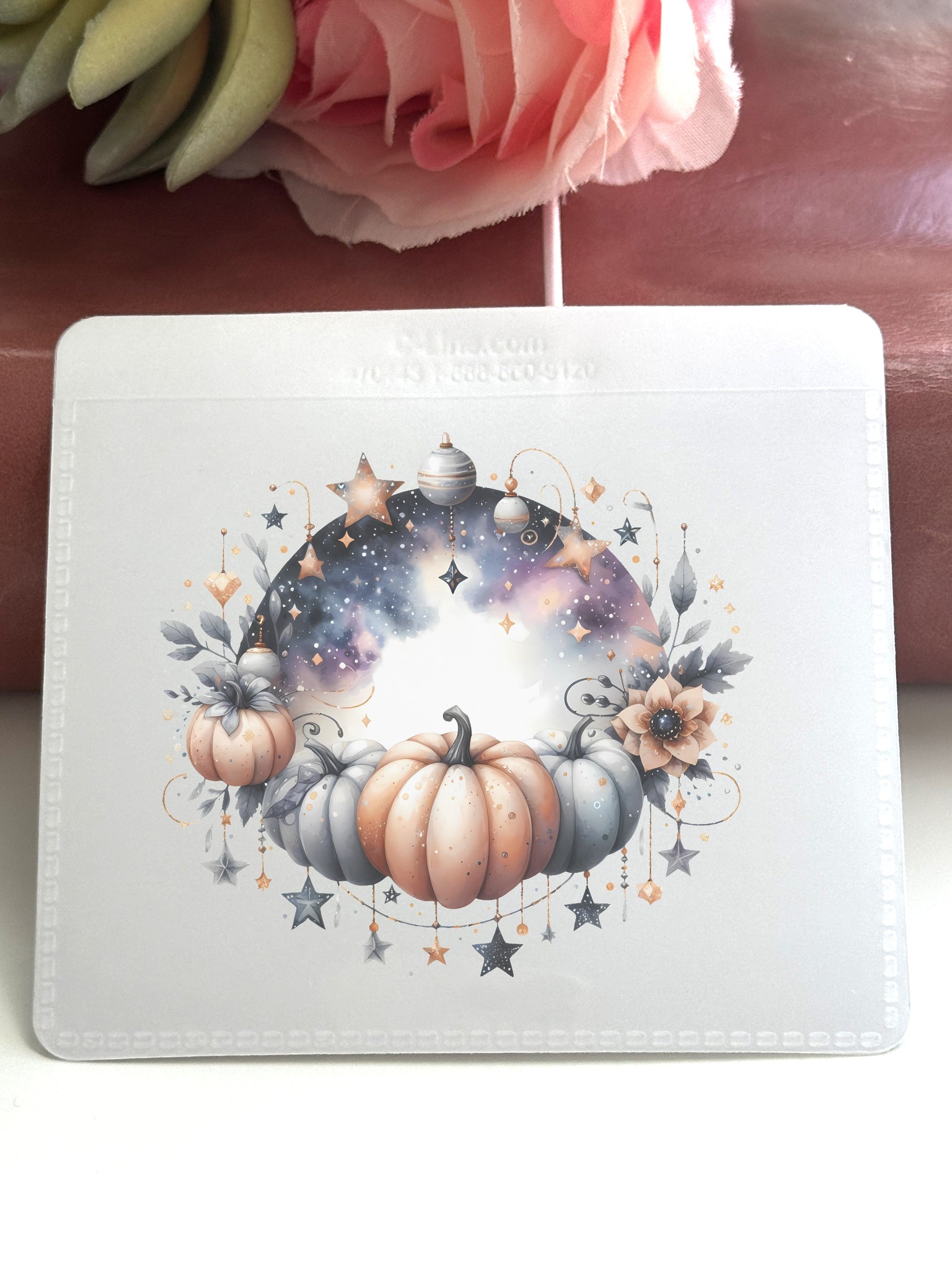 Adhesive Vinyl Pocket - Pumpkins