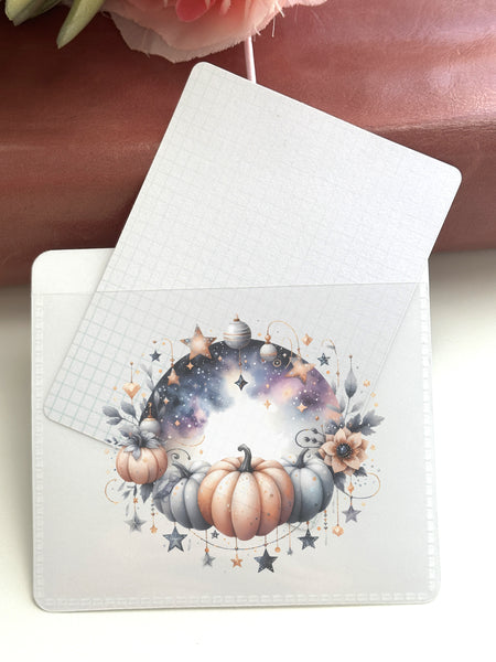 Adhesive Vinyl Pocket - Pumpkins