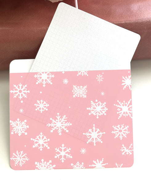 Adhesive Vinyl Pocket - Christmas Snowflakes