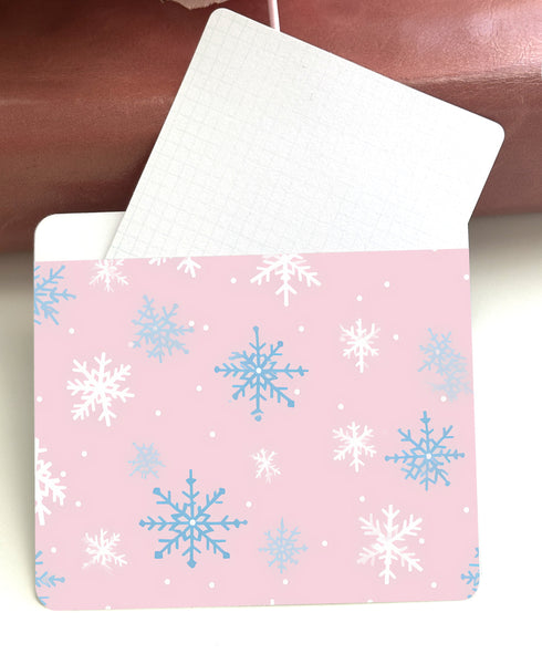 Adhesive Vinyl Pocket - Christmas Snowflakes