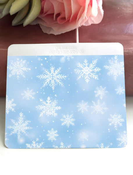 Adhesive Vinyl Pocket - Christmas Snowflakes