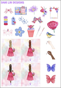 Spring in Bloom Deco Sheet