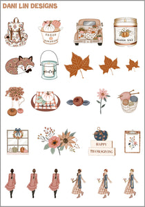 Thankful and Blessed Deco Sheet