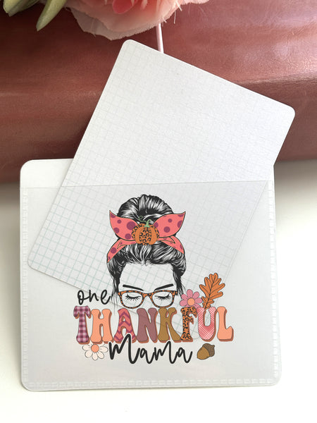 Adhesive Vinyl Pocket - Thankful Mama