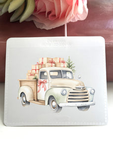 Adhesive Vinyl Pocket - Christmas Truck