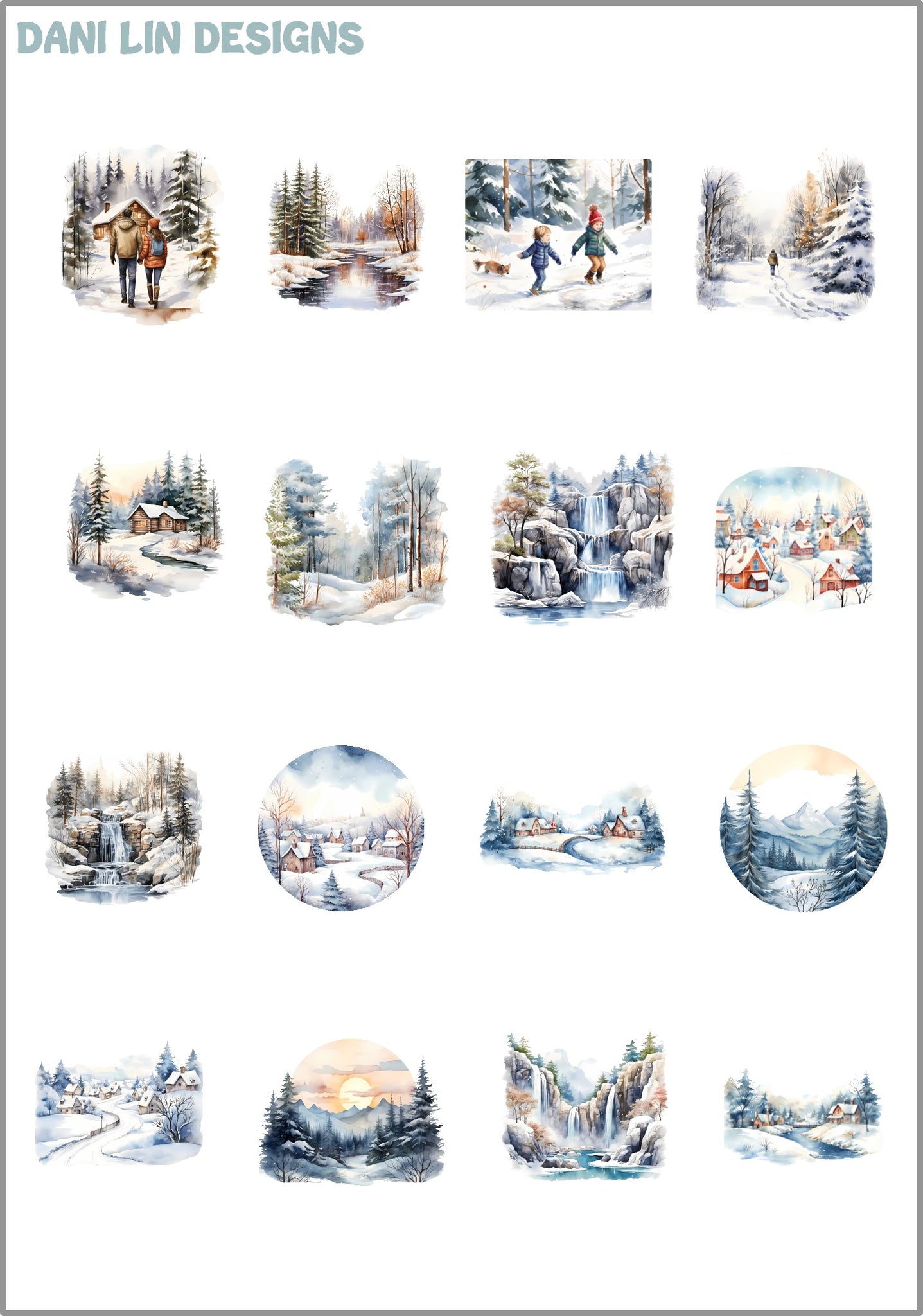 Winter Deco Sheet