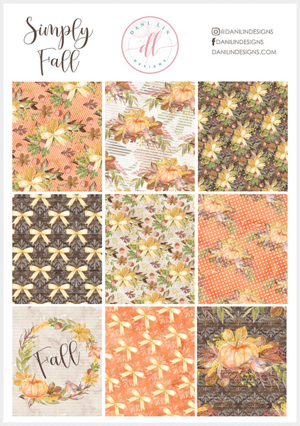 Simply Fall Sticker Kit