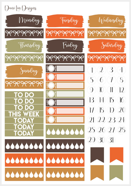 Simply Fall Sticker Kit