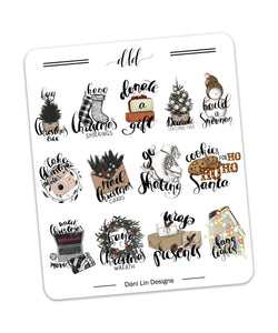 Christmas Bucket List Stickers