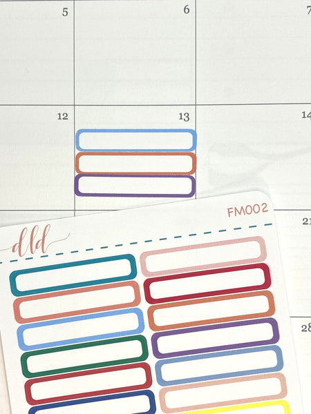 Functional Colorful Boxes - Monthly