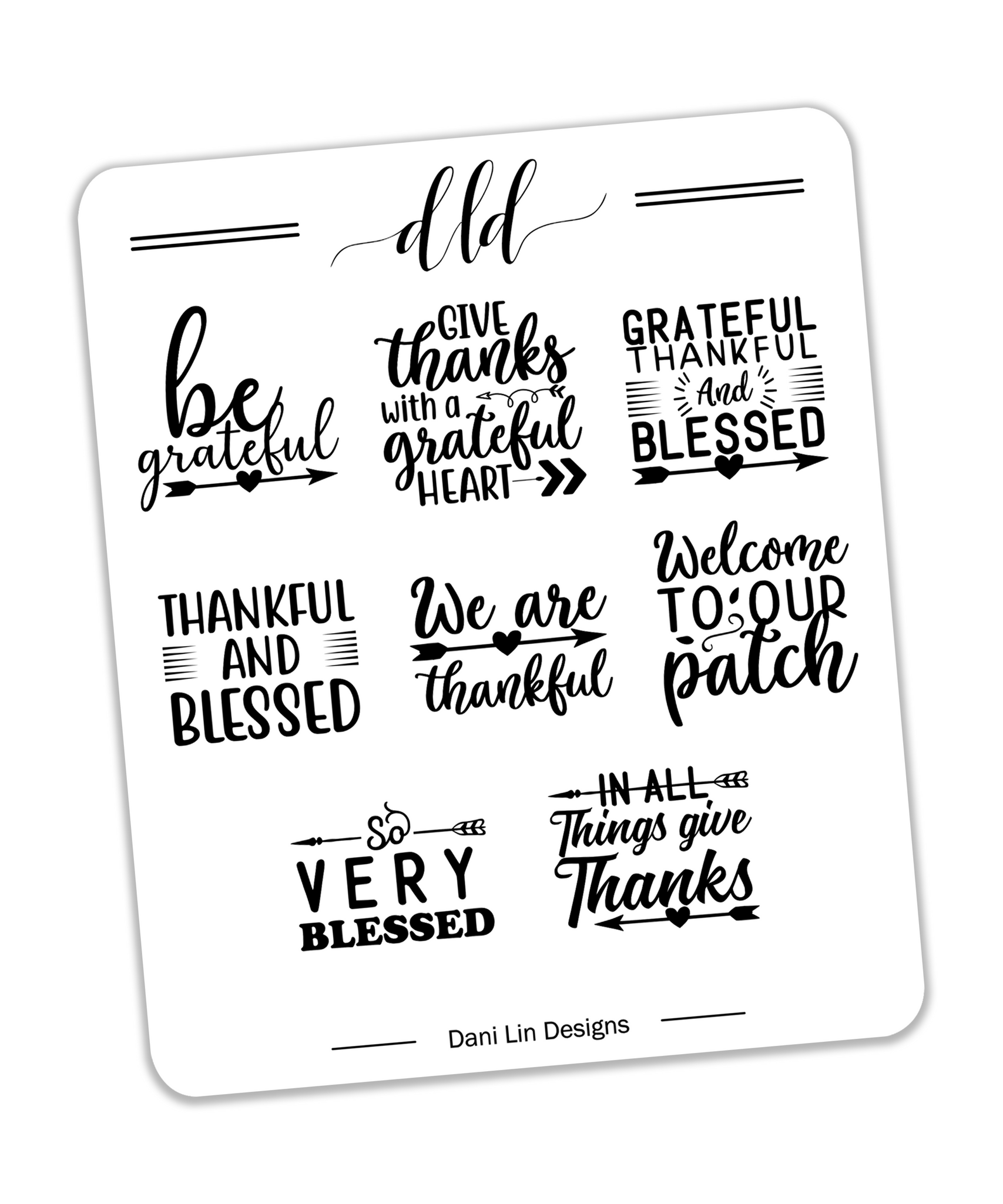 Fall/Thanksgiving Quote Stickers