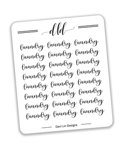 Laundry Stickers