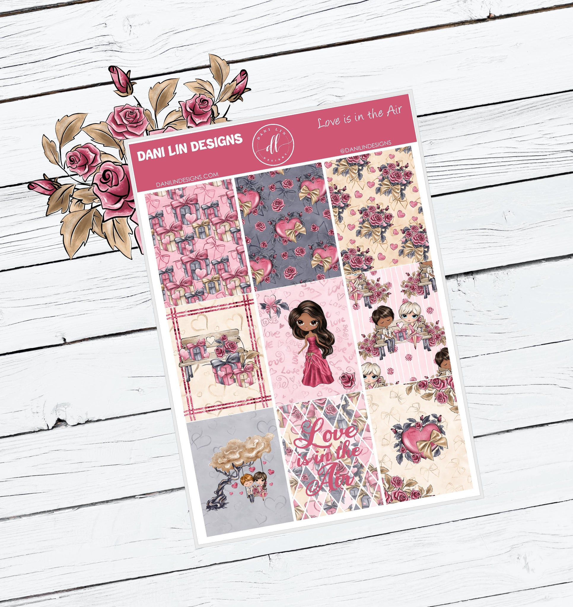 Valentine's Day - Love is in the Air Sticker Kit