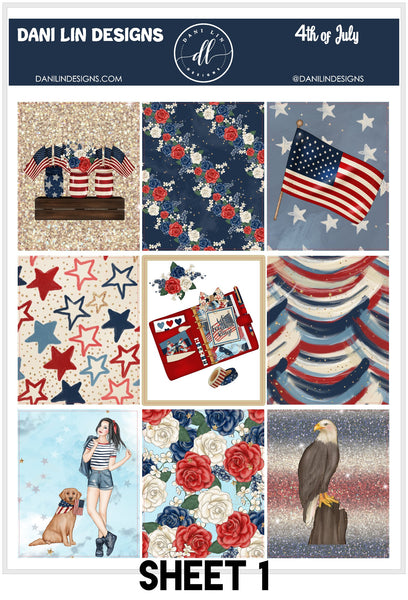 4th of July Sticker Kit