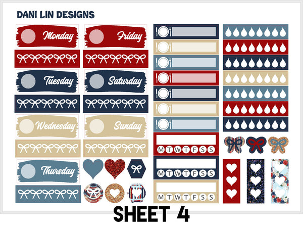 4th of July Sticker Kit