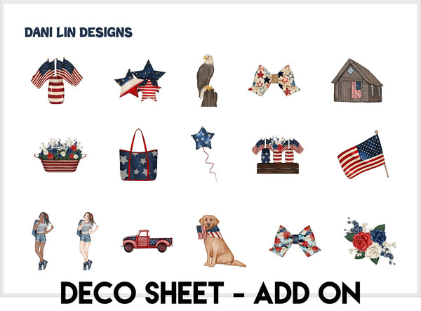 4th of July Sticker Kit