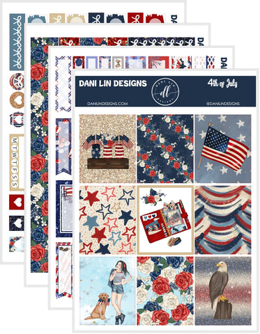 4th of July Sticker Kit