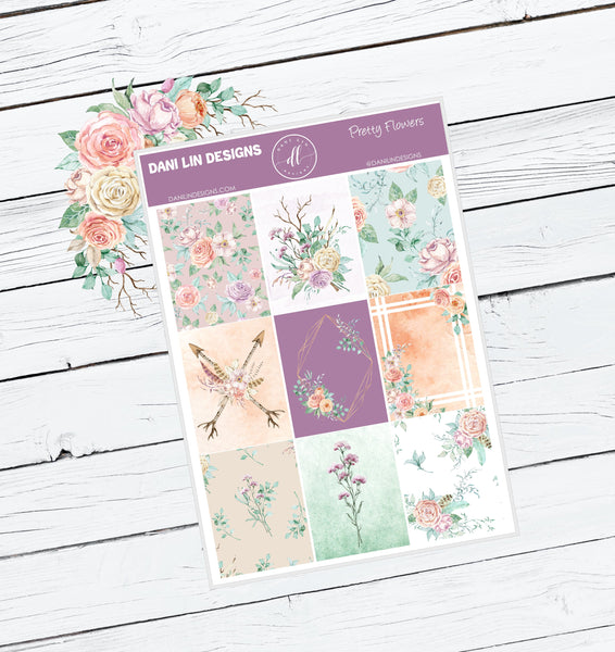 Pretty Flowers Sticker Kit