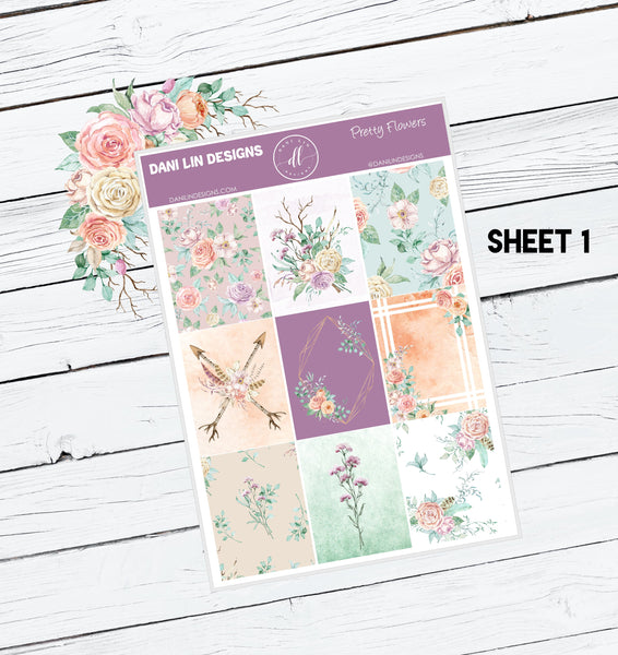 Pretty Flowers Sticker Kit