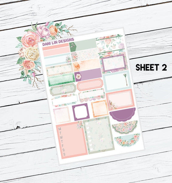 Pretty Flowers Sticker Kit