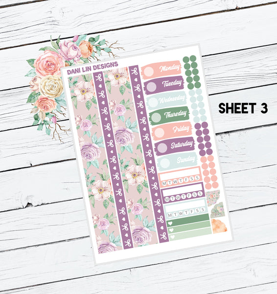 Pretty Flowers Sticker Kit