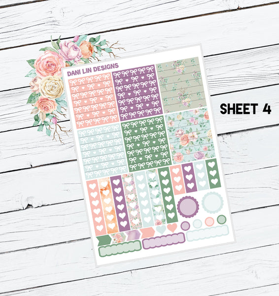 Pretty Flowers Sticker Kit