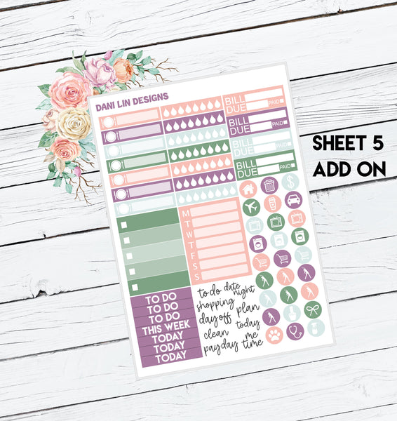 Pretty Flowers Sticker Kit