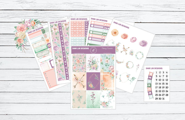 Pretty Flowers Sticker Kit