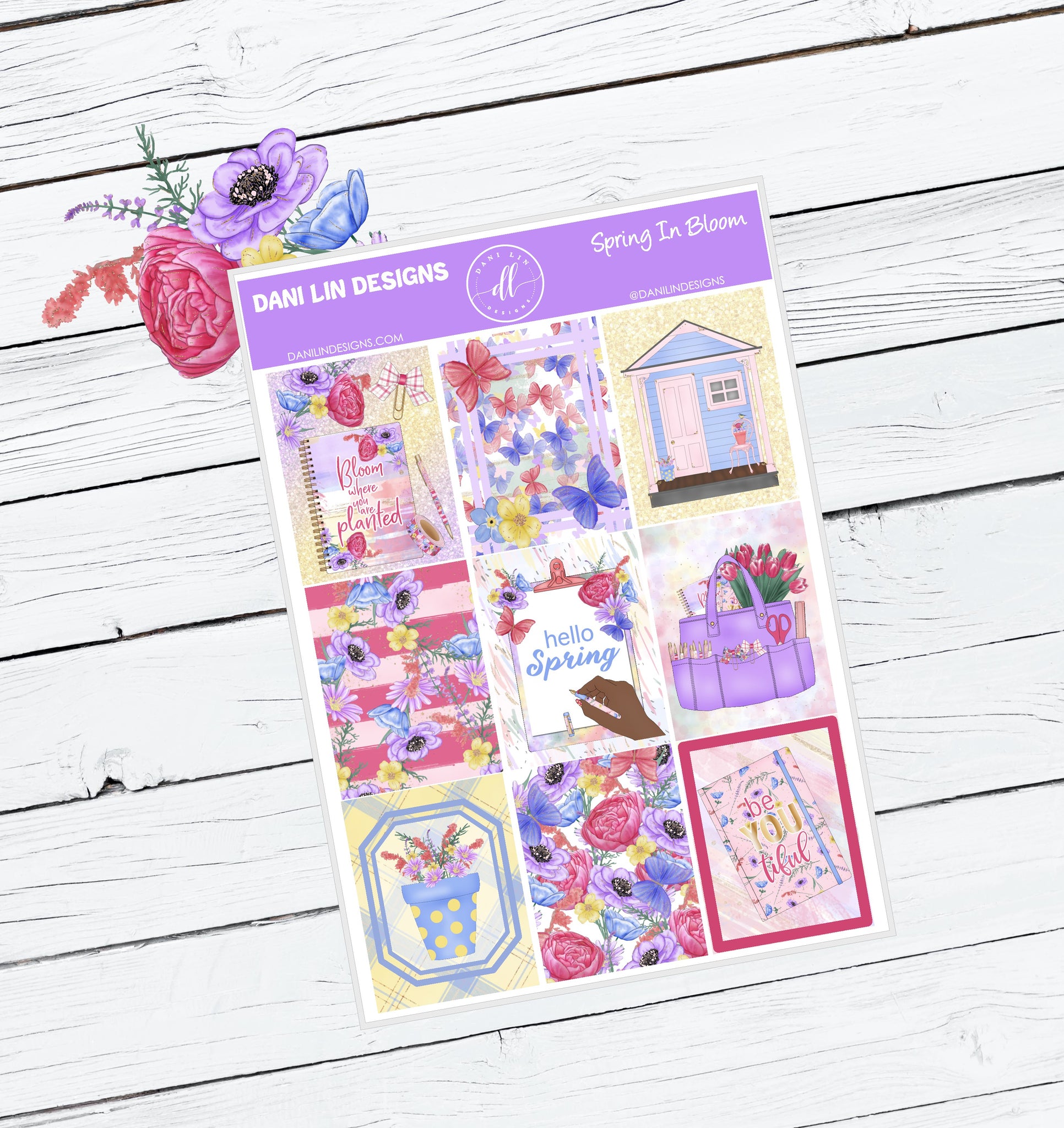 Spring in Bloom Sticker Kit