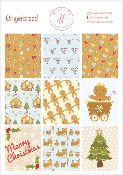 Gingerbread Sticker Kit