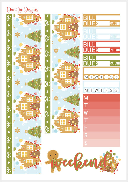 Gingerbread Sticker Kit