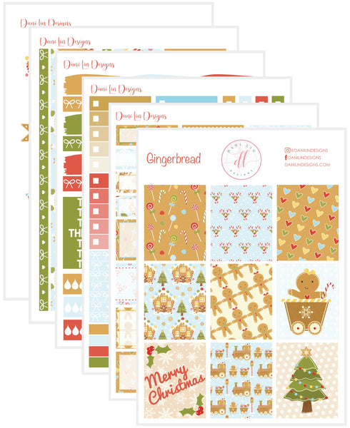 Gingerbread Sticker Kit