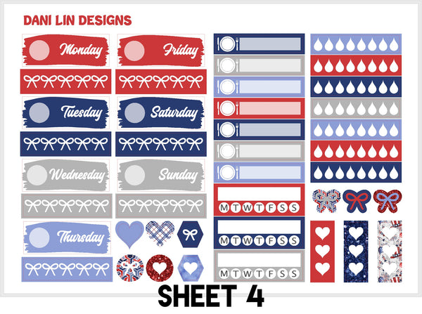 Independence Day Sticker Kit