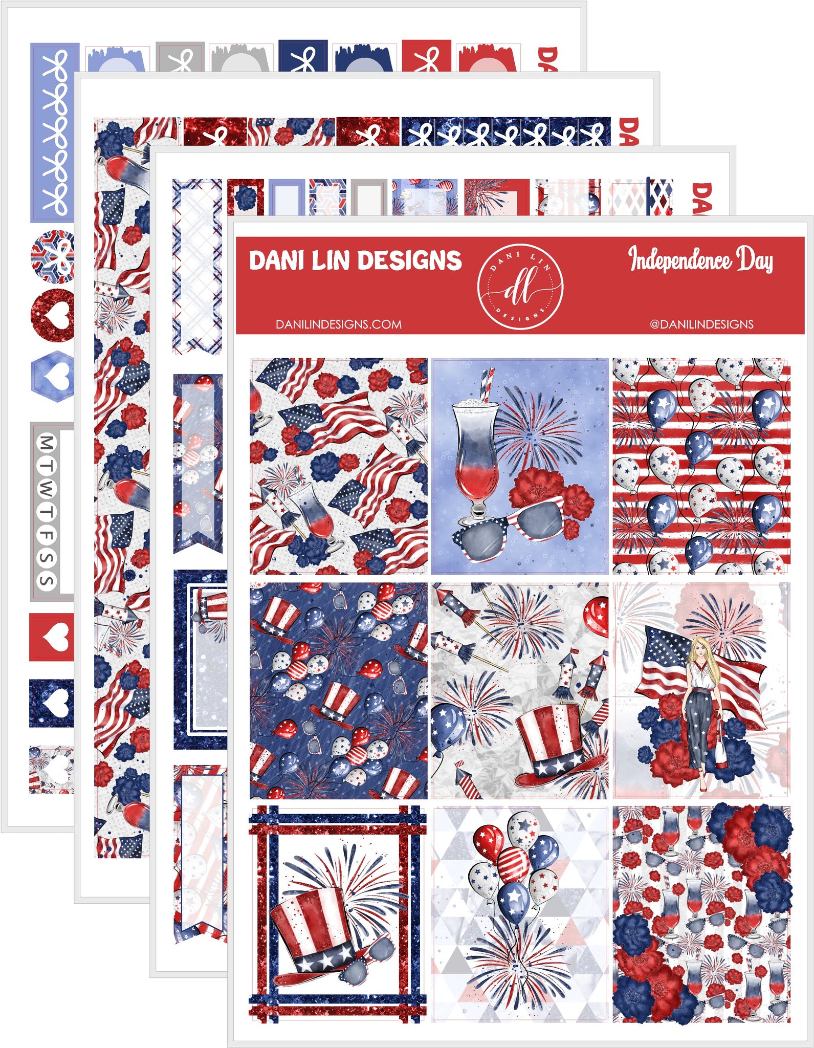 Independence Day Sticker Kit