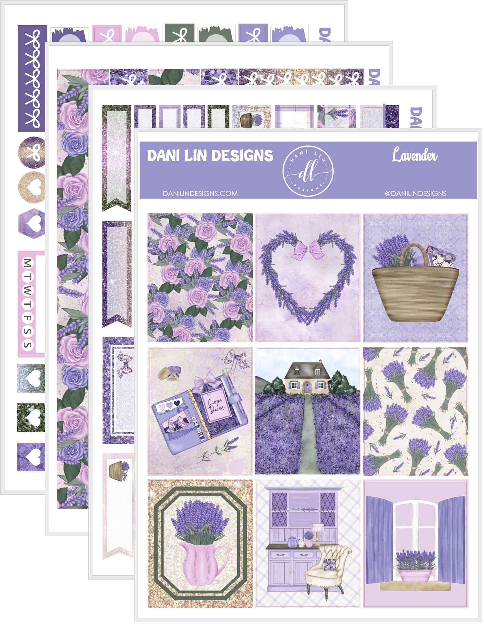 Lavender Sticker Kit