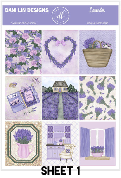 Lavender Sticker Kit