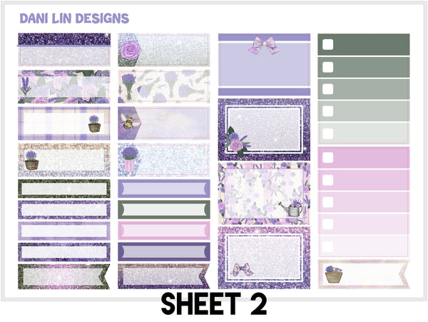 Lavender Sticker Kit