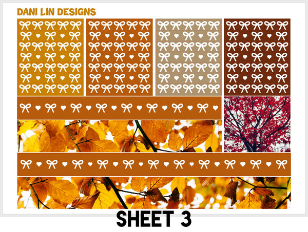 Autumn Nature Sticker Kit