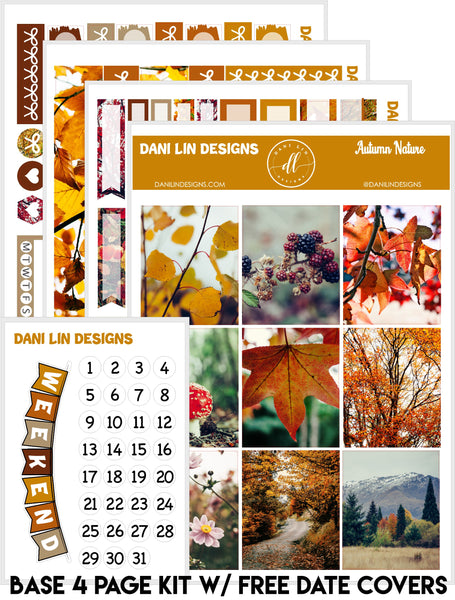 Autumn Nature Sticker Kit