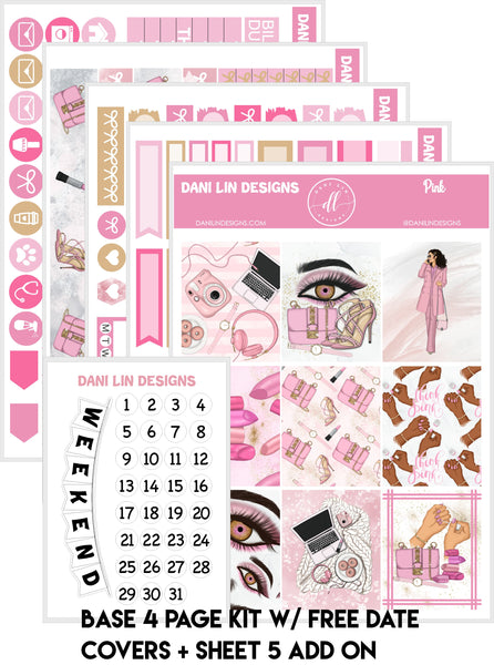 Pink Sticker Kit