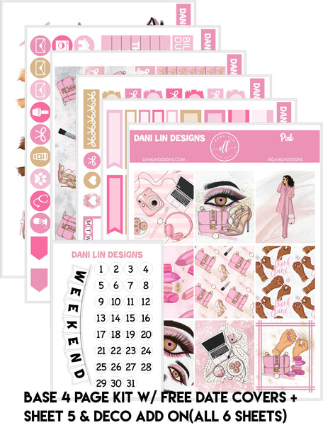 Pink Sticker Kit