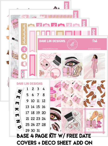 Pink Sticker Kit