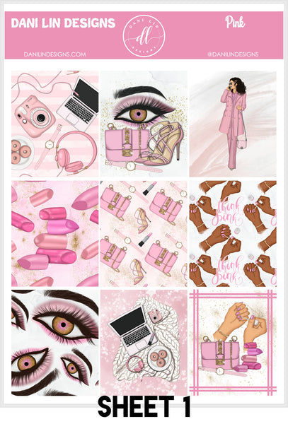 Pink Sticker Kit