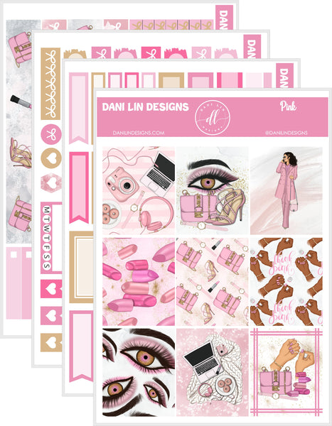 Pink Sticker Kit