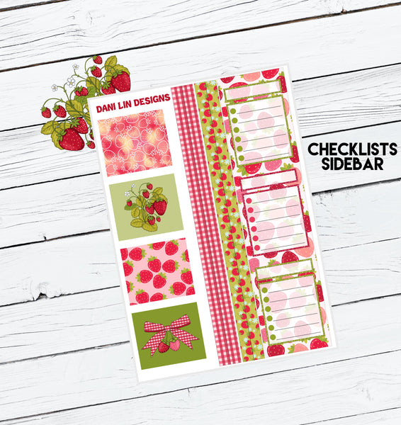 Strawberry Monthly Sticker Kit