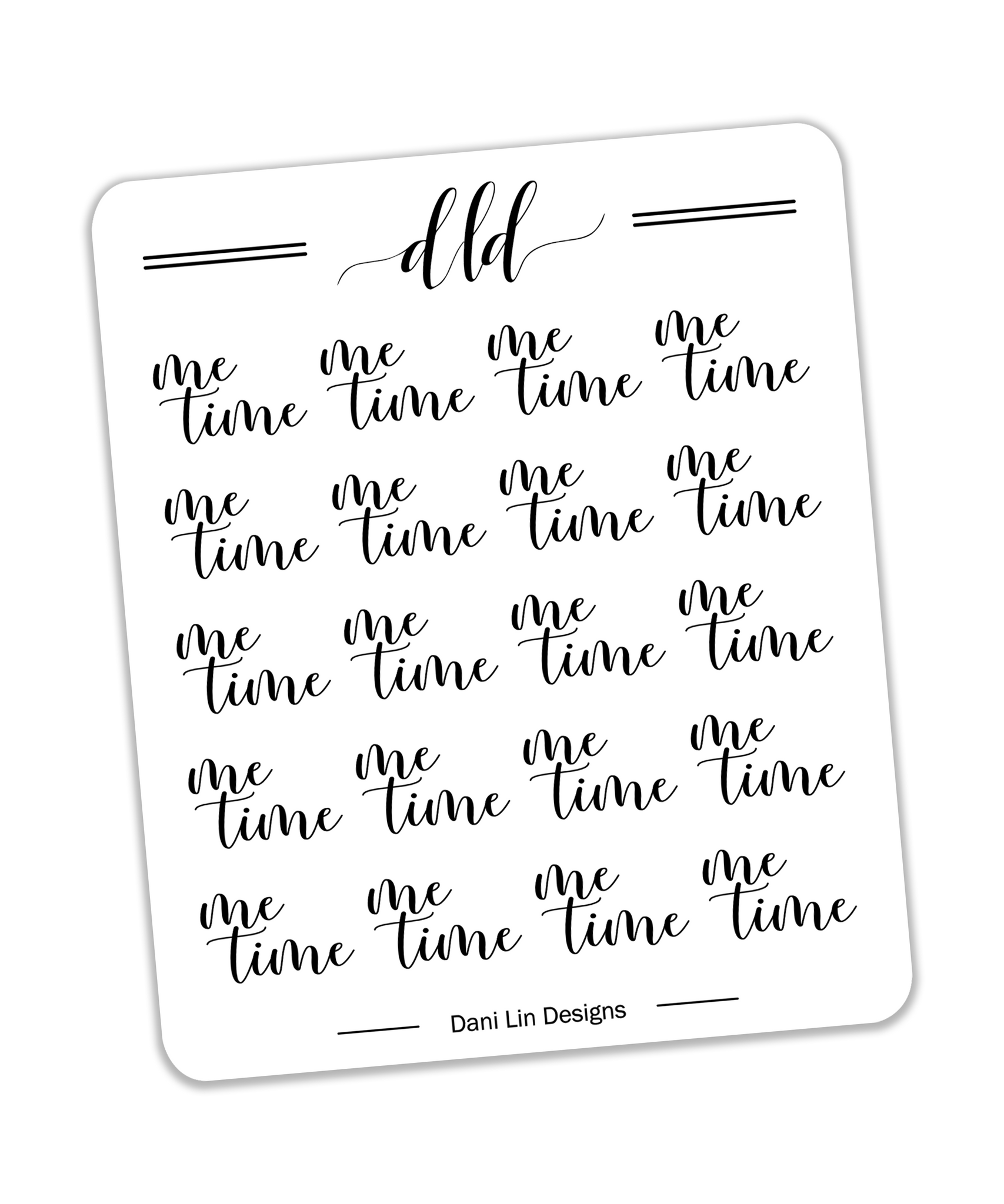 Foiled Me Time Stickers