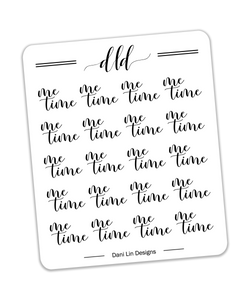 Foiled Me Time Stickers