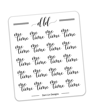 Foiled Me Time Stickers